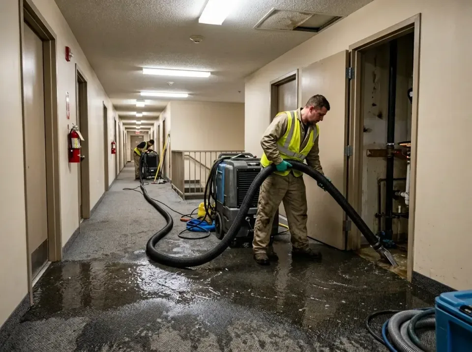 multi-unit-apartment-hallway-f-005 — frequently asked questions, Emergency Burst Pipe Water Extraction & Removal in Cedar Mi…